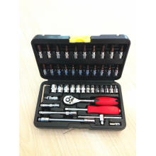 46PCS 1/4 &quot;Socket Set ménage pour la réparation automobile